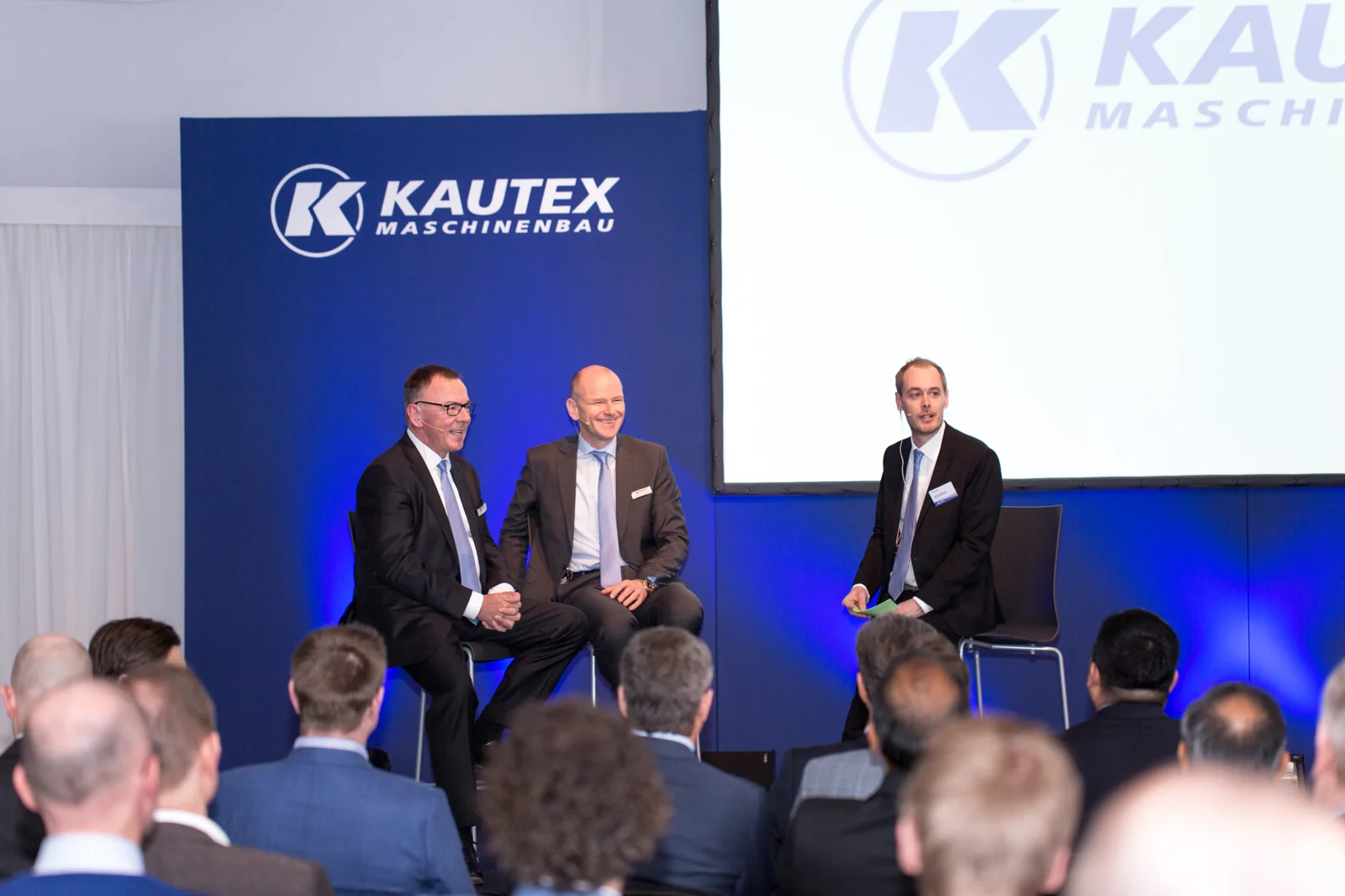 Panel discussion in front of an audience at Open House 2018
